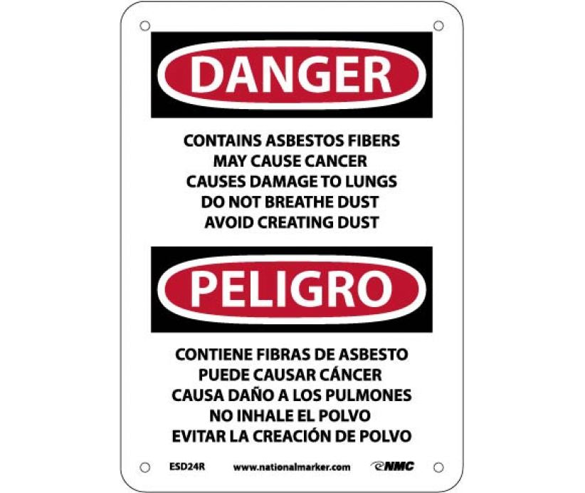Danger Asbestos And Cancer English/Spanish 10