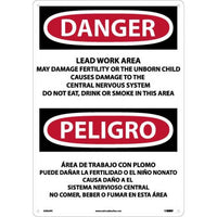 Danger Lead Work Area English/Spanish 20"x14" Vinyl | ESD26PC