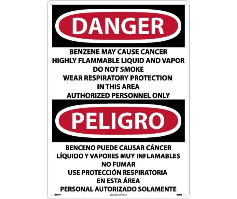 Danger Benzene Cancer English/Spanish 28