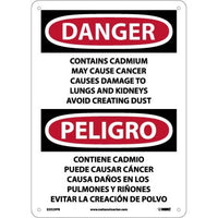 Danger Contains Cadmium English/Spanish 14"x10" Vinyl | ESD29PB