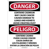 Danger Contains Cadmium English/Spanish 20"x14" Vinyl | ESD29PC