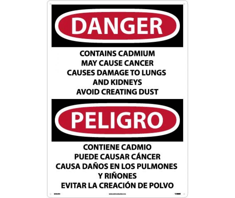 Danger Contains Cadmium English/Spanish 28