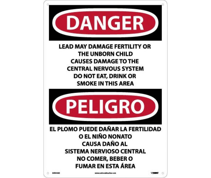 Danger Lead May Damage English/Spanish 20