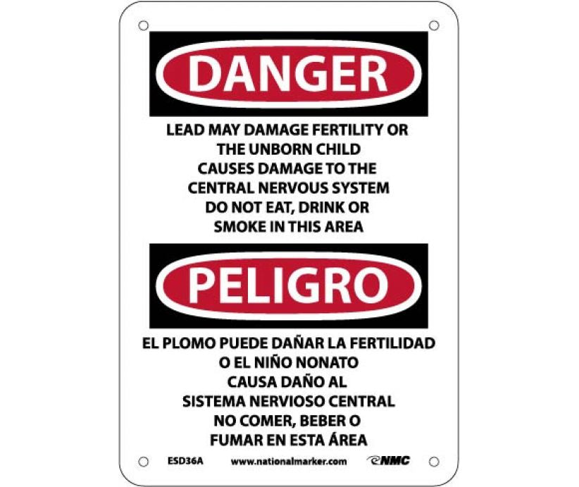 Danger Lead May Damage English/Spanish 10