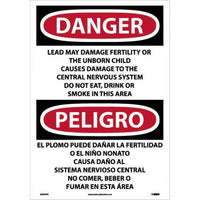 Danger Lead May Damage English/Spanish 20"x14" Vinyl | ESD36PC