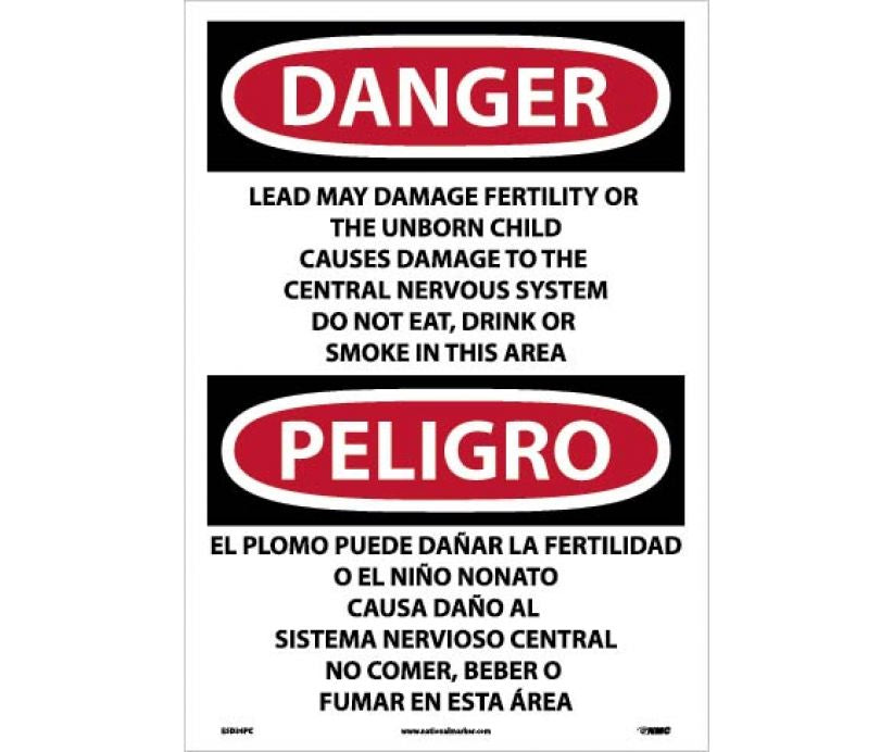 Danger Lead May Damage English/Spanish 20