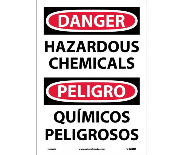 Danger Hazardous Chemicals English/Spanish 14