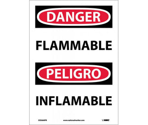 Danger Flammable English/Spanish 14"x10" Aluminum | ESD660AB