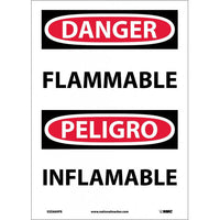 Danger Flammable English/Spanish 14"x10" Plastic | ESD660RB