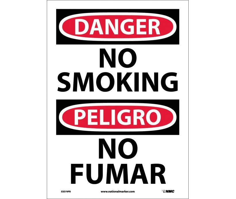 Danger No Smoking English/Spanish 20