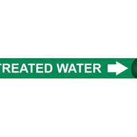 PIPEMARKER STRAP-ON, TREATED WATER W/G, FITS 6"-8" PIPE