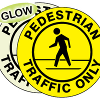 Pedestrian Traffic Only Anti-Slip Floor Decals | FDGL-50