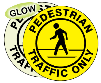 Pedestrian Traffic Only Anti-Slip Floor Decals | FDGL-50