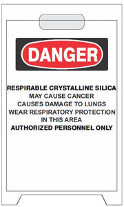 Respirable Crystalline Silica May Cause Cancer - Silica  Floor Stand Sign | FF-RCS