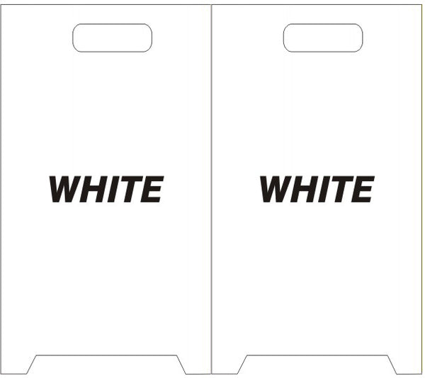 White Blank Floor Stand Sign | FFS-16
