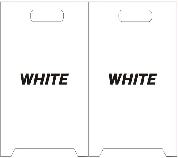 White Blank Floor Stand Sign | FFS-16