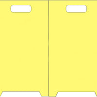 Yellow Blank Floor Stand Sign | FFS-17