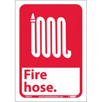 FIRE HOSE (W/GRAPHIC), 10X7, RIGID PLASTIC