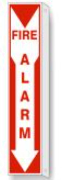 Fire Alarm Down Arrow Flange Sign | FL-9901