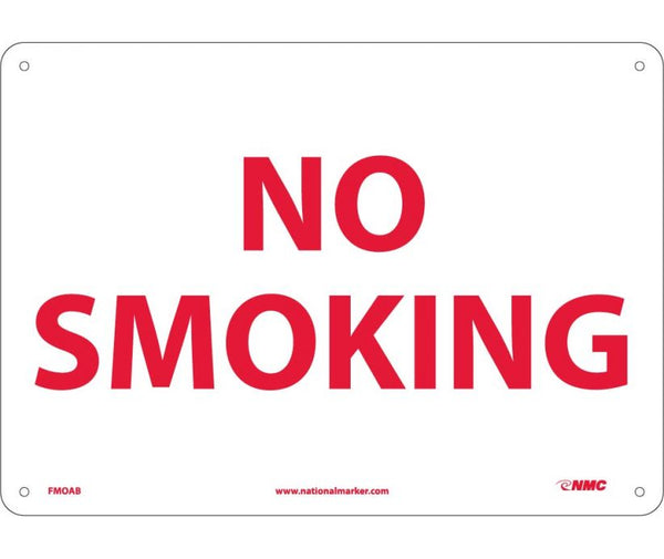 NO SMOKING, 10X14, .040 ALUM