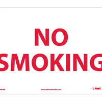 NO SMOKING, 10X14, RIGID PLASTIC