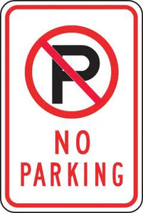 Parking Sign, NO PARKING (Graphic), 18" x 12", Engineer Grade Reflective Aluminum