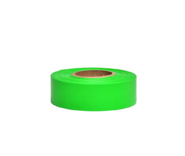 TAPE, FLAGGING,  FLUORESCENT GREEN, 1.18 X 150'