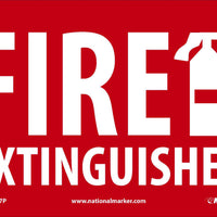FIRE EXTINGUISHER, 7X10, .0045 PRESSURE SENSITIVE VINYL
