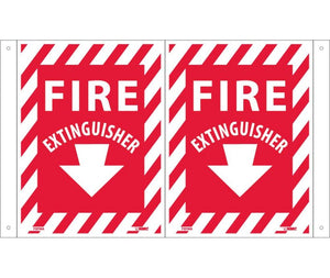 FIRE EXTINGUISHER, (DBL FACED FLANGED), 12X9, .040 ALUM