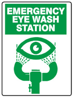 Emergency Eye Wash Station With Graphic Signs | G-1623