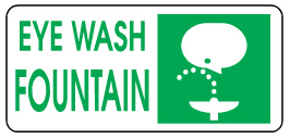 Eye Wash Fountain With Graphic Signs | G-1711