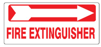 Fire Extinguisher Right Arrow Signs | G-2635