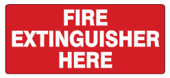 Fire Extinguisher Here Signs | G-2639