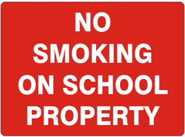 No Smoking On School Property Signs | G-4863