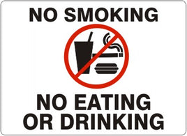 No Smoking No Eating Or Drinking Signs | G-4869