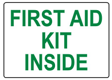 First Aid Kit Inside Signs | G-9338