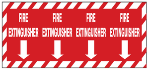 Fire Extinguisher Down Arrow Column Marker | G-99214