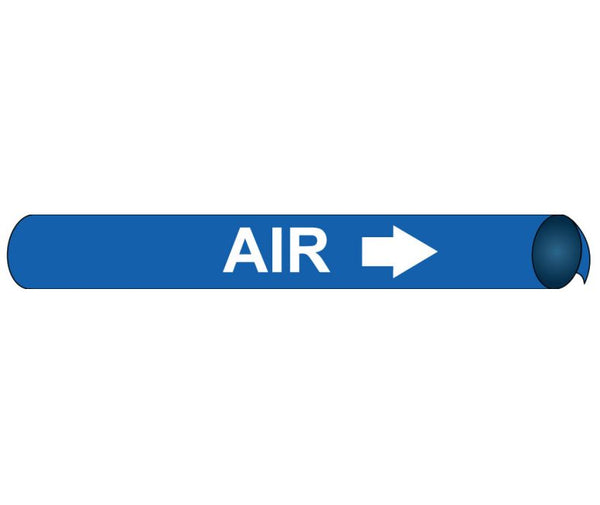 PIPEMARKER STRAP-ON, AIR W/B, FITS 8