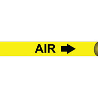 PIPEMARKER STRAP-ON, AIR B/Y, FITS 8"-10" PIPE