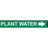 PIPEMARKER STRAP-ON, PLANT WATER W/G, FITS 8"-10" PIPE