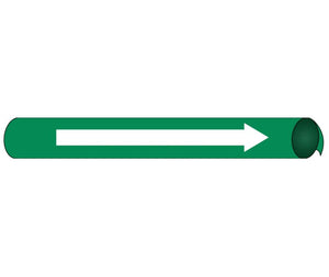 PIPEMARKER STRAP-ON, DIRECTION ARROW W/G, FITS 8"-10" PIPE