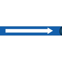 PIPEMARKER STRAP-ON, DIRECTION ARROW W/B, FITS 8"-10" PIPE