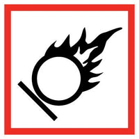 GHS Pictogram Label: Flame Over Circle