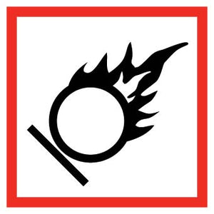 GHS Pictogram Label: Flame Over Circle