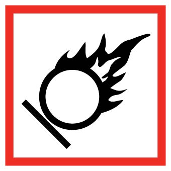 GHS Pictogram Label: Flame Over Circle