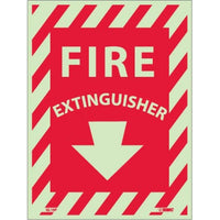 FIRE EXTINGUISHER, 12X9, PS GLOW