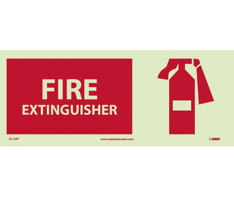 FIRE, FIRE EXTINGUISHER, GRAPHIC, 7X17, PS VINYLGLOW
