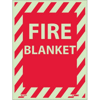 FIRE, FIRE BLANKET, 12X9, PS VINYLGLOW