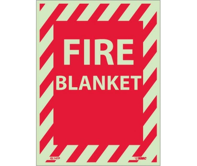 FIRE, FIRE BLANKET, 12X9, PS VINYLGLOW