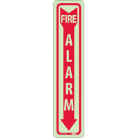 FIRE, FIRE ALARM, 18X4, PS VINYLGLOW